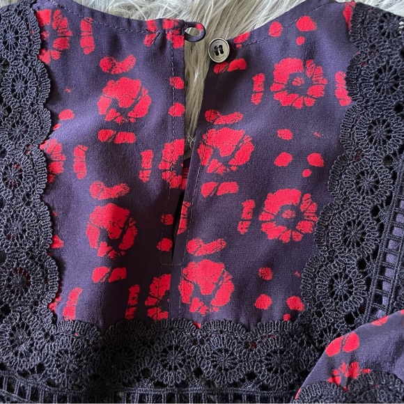 SEA NEW YORK silk floral lace top - Picture 5 of 7